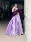 LNB2013 Jacquard Silk With Weaving Work Lehenga With Blouse Dupatta Suppliers In India